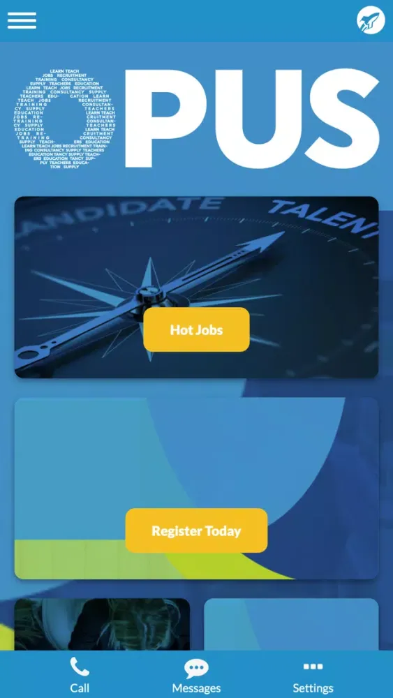 Tangkapan layar Opus Education Recruitment