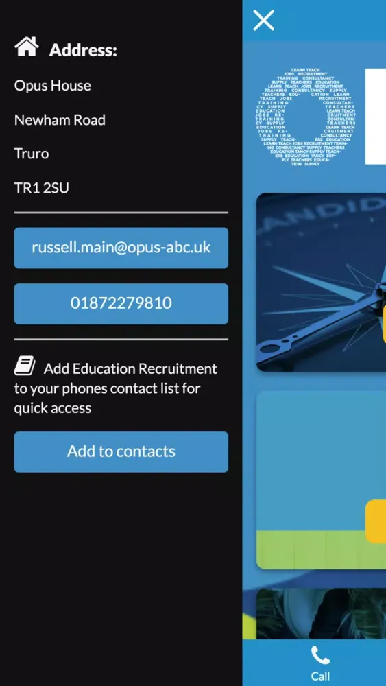 Tangkapan layar Opus Education Recruitment