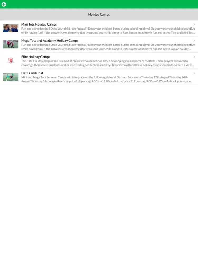 تصاویر Pass Soccer Academy iPad 
