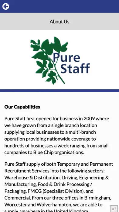 ภาพหน้าจอของ Pure Staff
