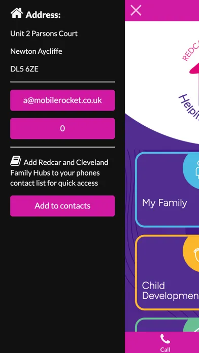 Captures d'écran de Redcar & Cleveland family hubs
