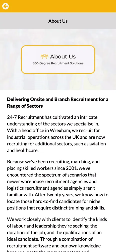 WORK HIVE - 24/7 Recruitment Screenshots