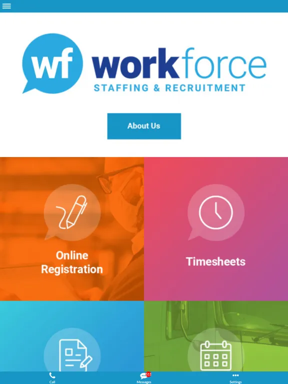 Tangkapan skrin Workforce Staffing Worker Hub iPad 