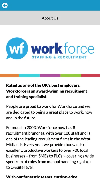 Tangkapan skrin Workforce Staffing Worker Hub