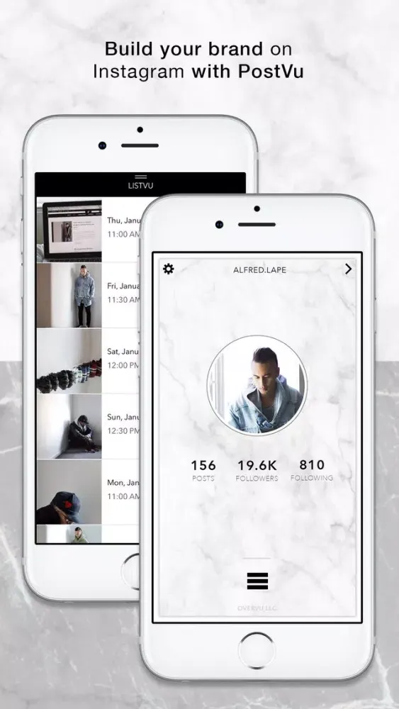 Captures d'écran de PostVu: Visual Planner