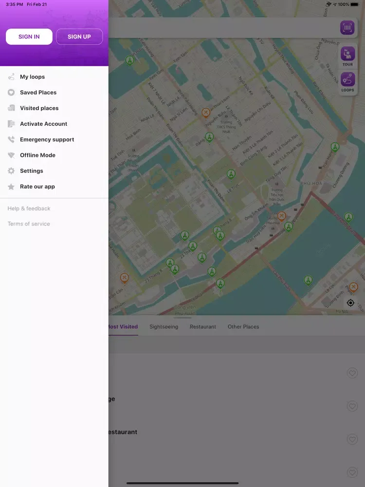 Скриншоты HUE - TripPal iPad 