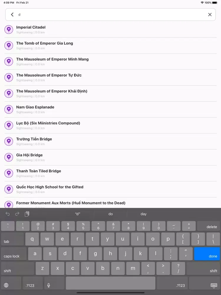 Скриншоты HUE - TripPal iPad 