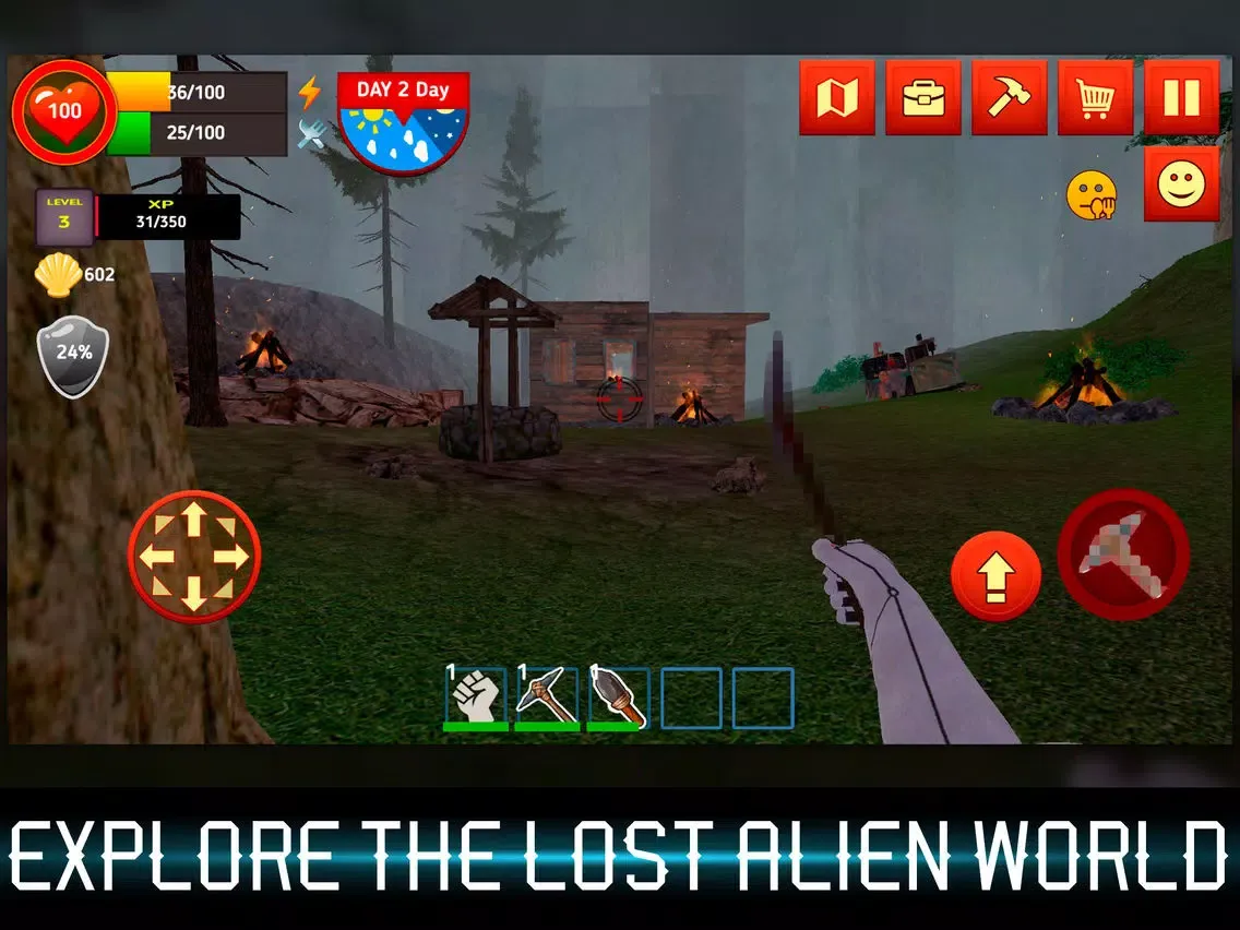 Alone Planet: Survival Sim iPad  Screenshots