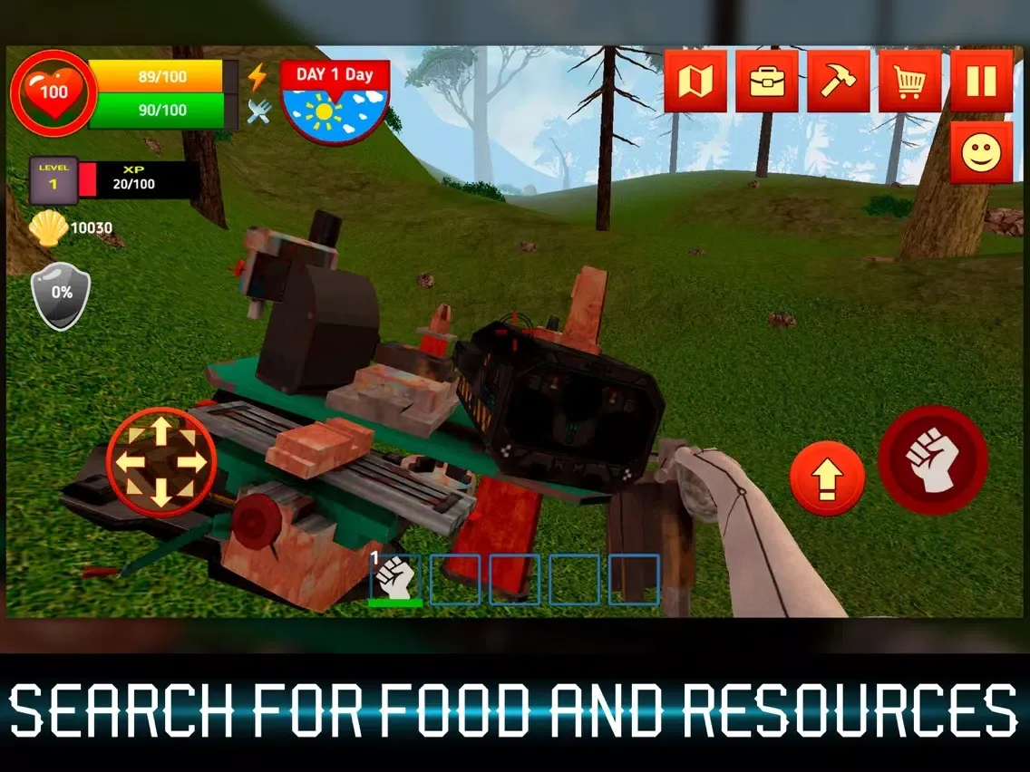 Alone Planet: Survival Sim iPad  Screenshots