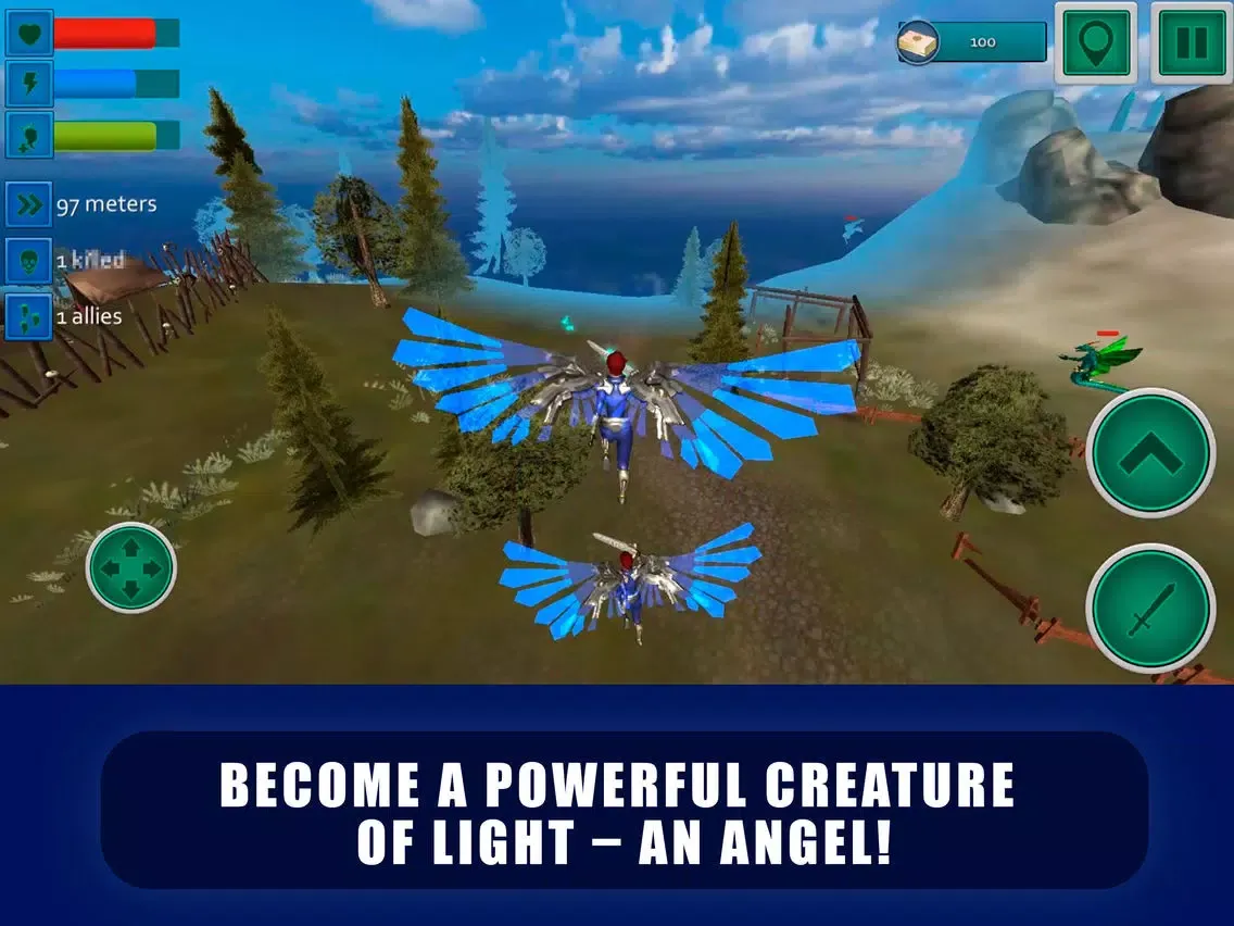 Ảnh chụp màn hình của Flying Angel Fighting Sim 3D iPad 