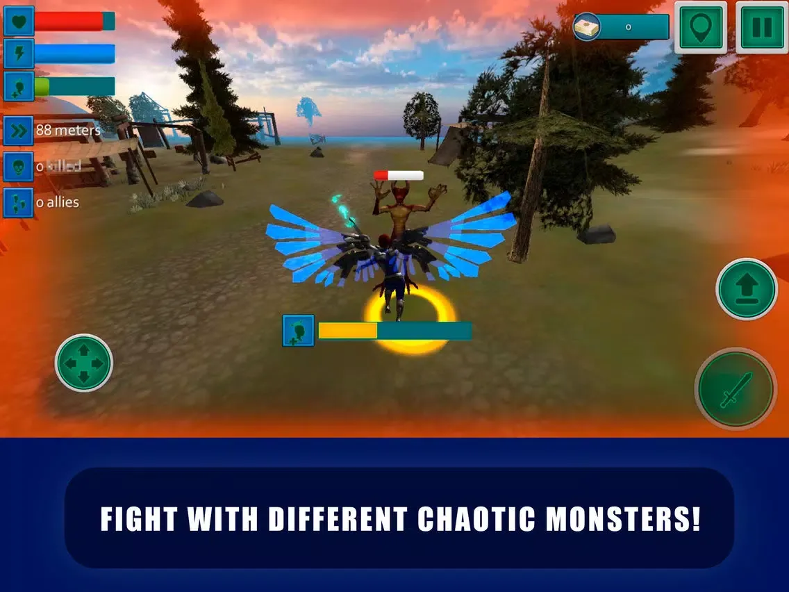 Ảnh chụp màn hình của Flying Angel Fighting Sim 3D iPad 