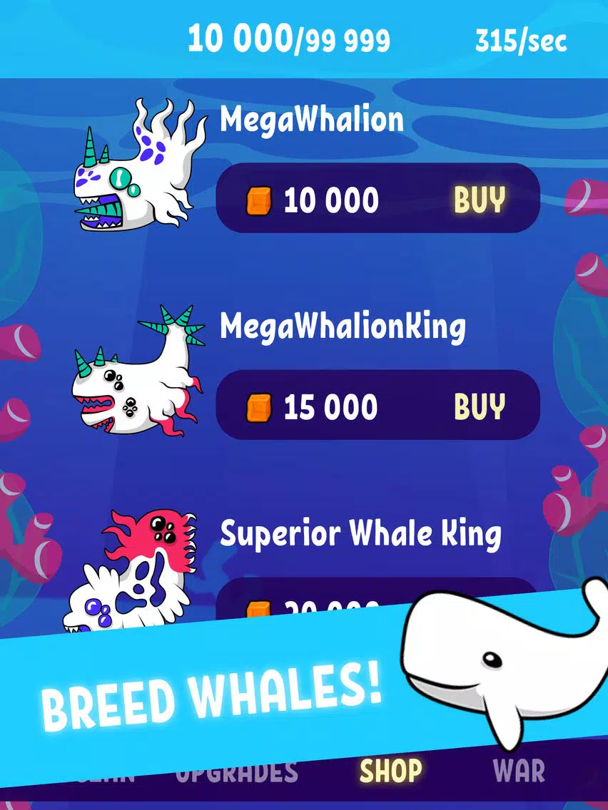 Blue Whale Evolution Clicker iPad 应用截图