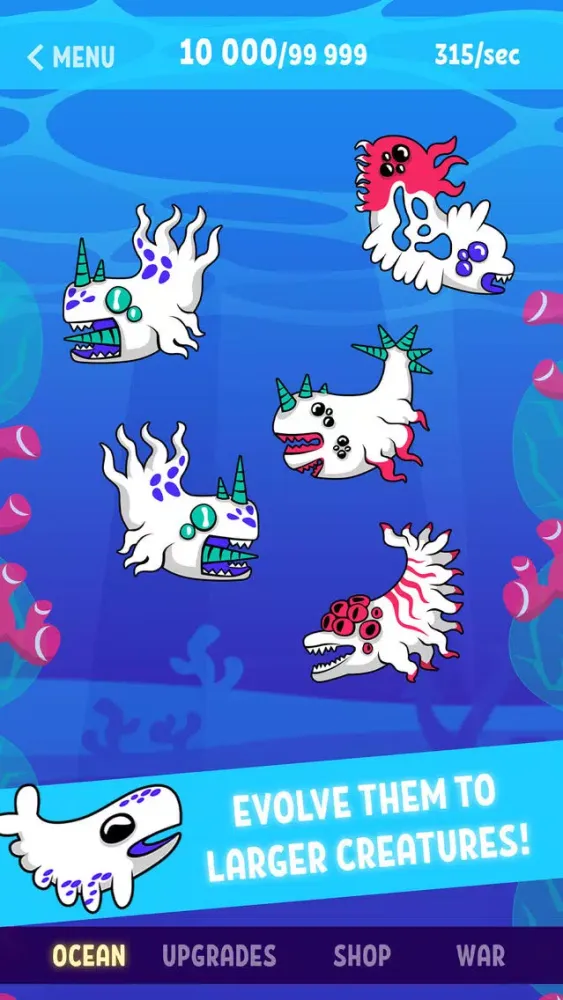 Blue Whale Evolution Clicker 스크린샷