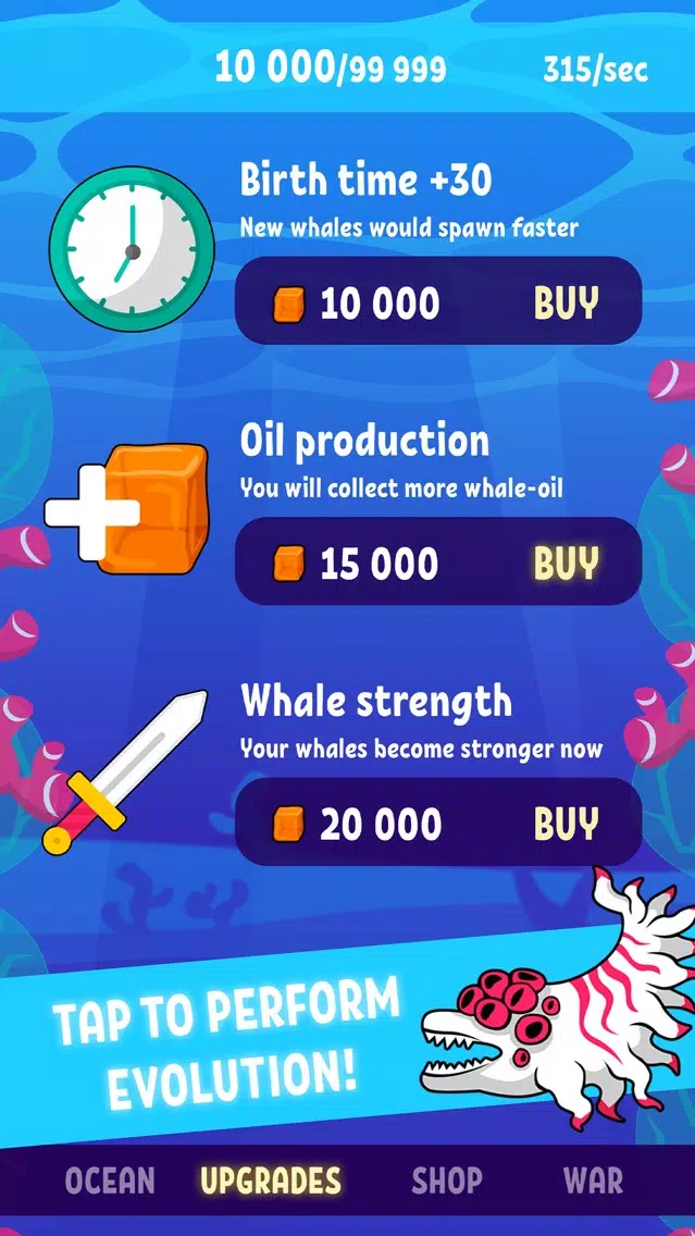 Blue Whale Evolution Clicker应用截图