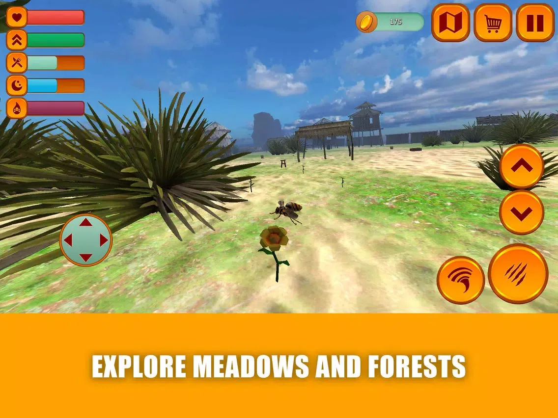 Flying Bumblebee Insect Sim 3D iPad  سکرین شاٹس