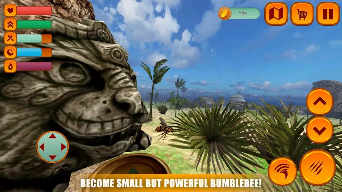 Flying Bumblebee Insect Sim 3D سکرین شاٹس