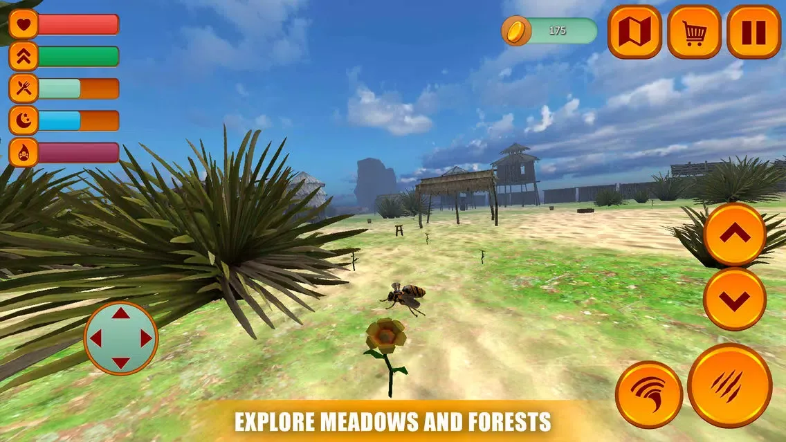 Flying Bumblebee Insect Sim 3D سکرین شاٹس