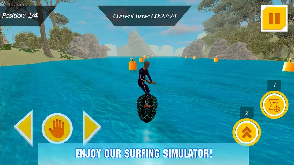 Screenshot di Water Surfing Board: Rider Sim