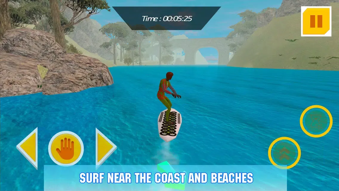 Screenshot di Water Surfing Board: Rider Sim