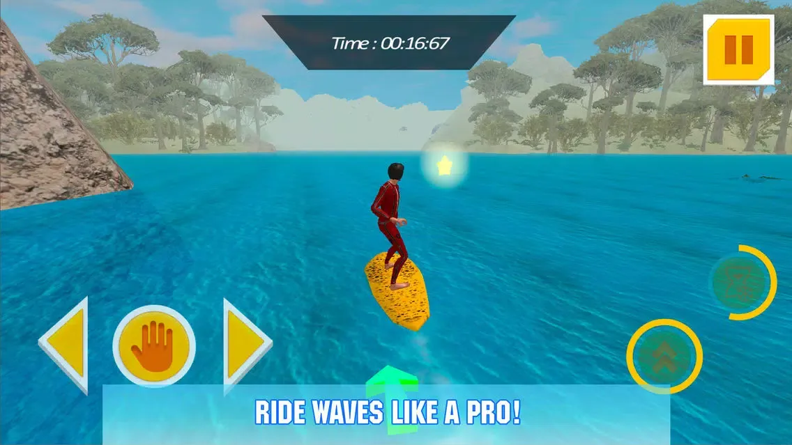 Screenshot di Water Surfing Board: Rider Sim