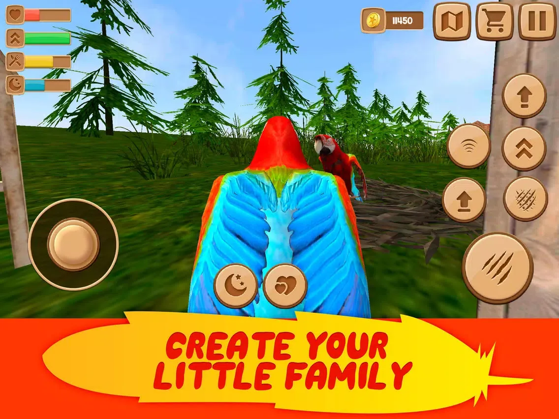 Home Pet Parrot Simulator iPad 应用截图