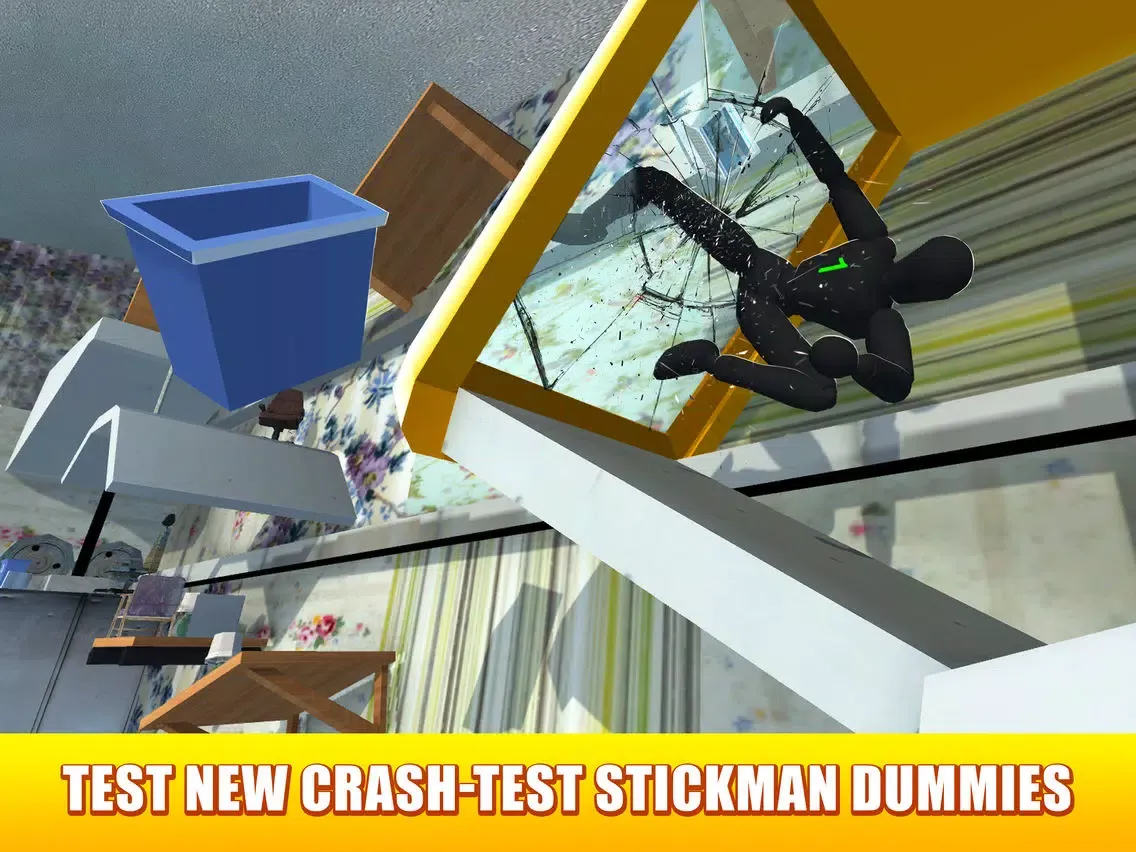ภาพหน้าจอของ Ragdoll House Crash Test Sim iPad 