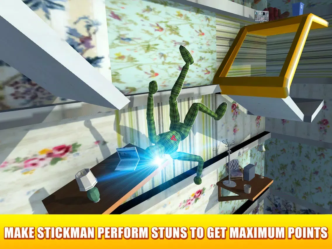ภาพหน้าจอของ Ragdoll House Crash Test Sim iPad 