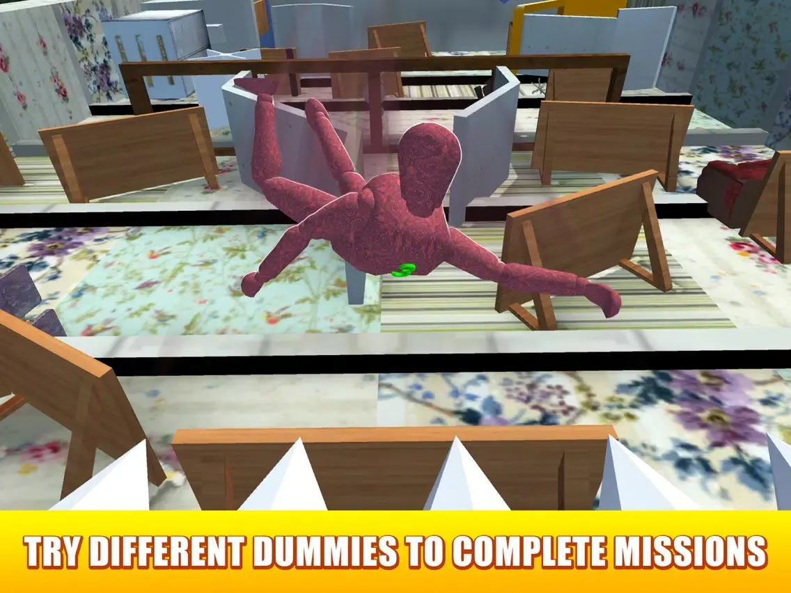 ภาพหน้าจอของ Ragdoll House Crash Test Sim iPad 
