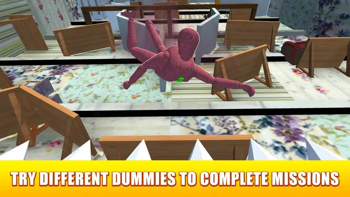 ภาพหน้าจอของ Ragdoll House Crash Test Sim