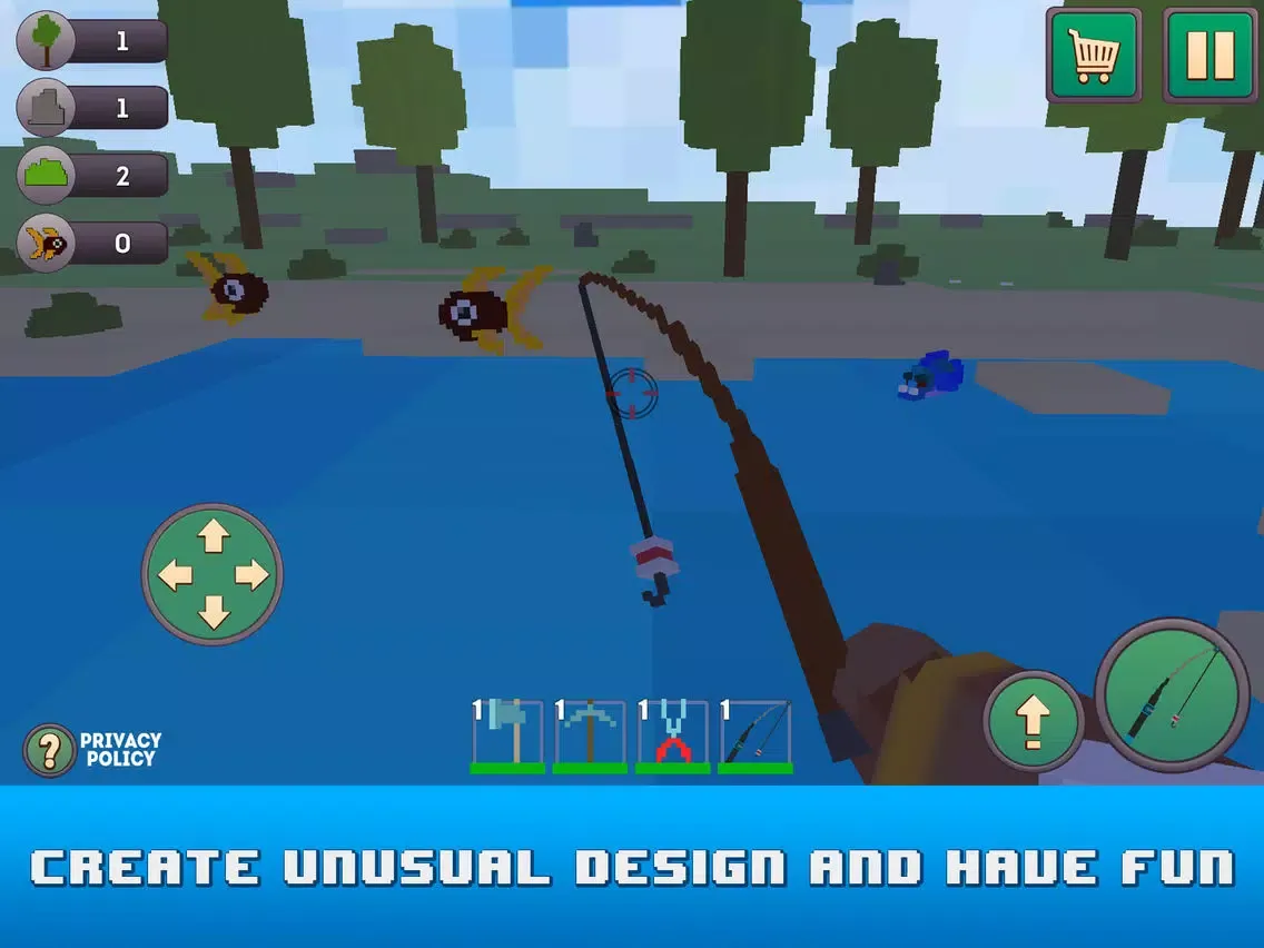 Screenshot di Craft Fishing Cubed Survival iPad 