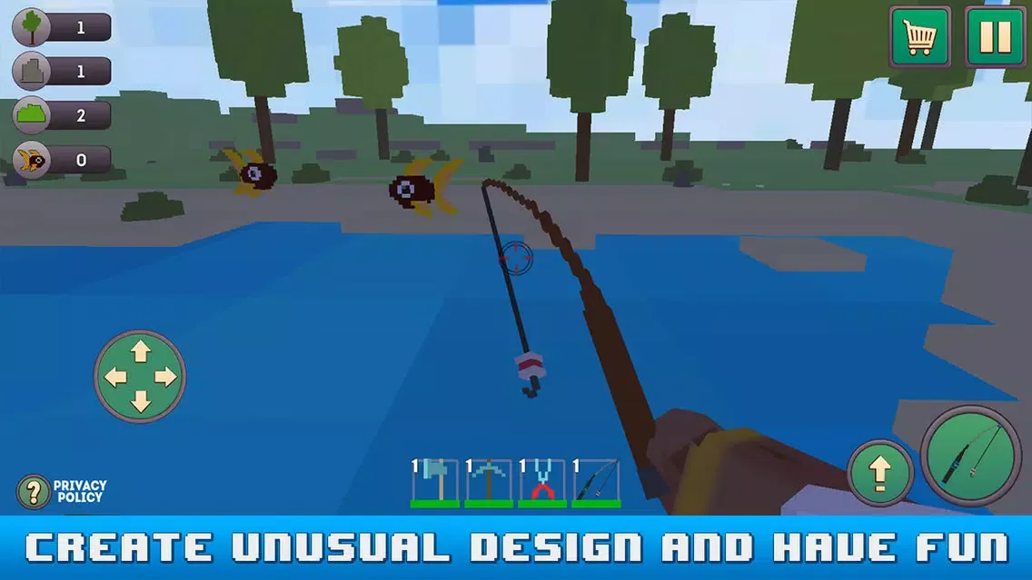 Screenshot di Craft Fishing Cubed Survival