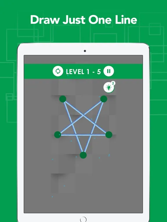 Tangkapan layar One Touch Line Draw iPad 