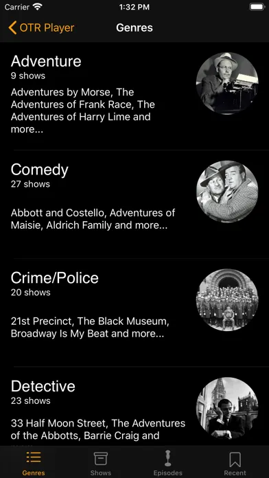 Tangkapan layar OTR Player