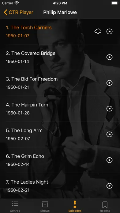 Tangkapan layar OTR Player