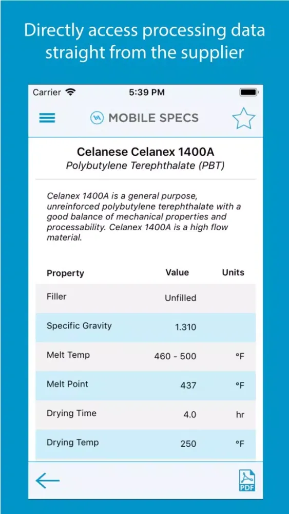 MobileSpecs Injection Molding سکرین شاٹس