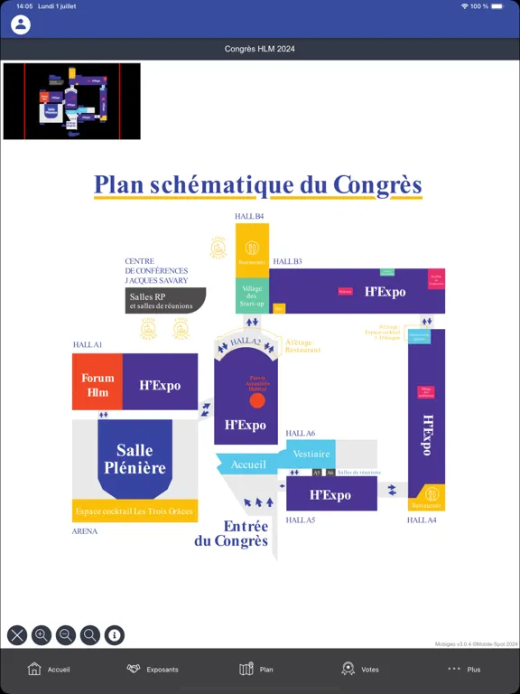 Ảnh chụp màn hình của Congrès HLM iPad 