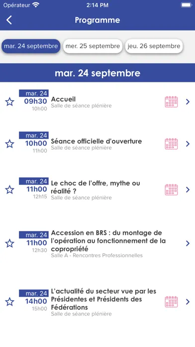 Ảnh chụp màn hình của Congrès HLM