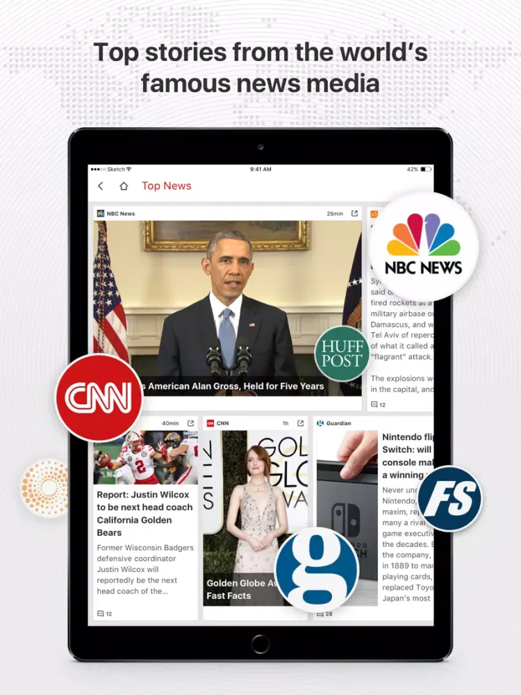 Zrzuty ekranu News Republic-World News,Video iPad 