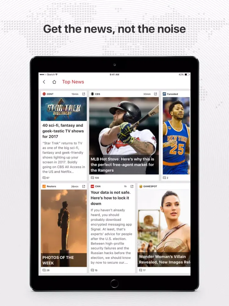 Zrzuty ekranu News Republic-World News,Video iPad 