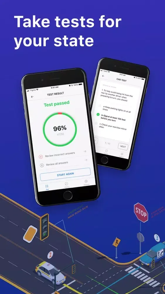 Ảnh chụp màn hình của DMV Test: Permit Test DMV 2021