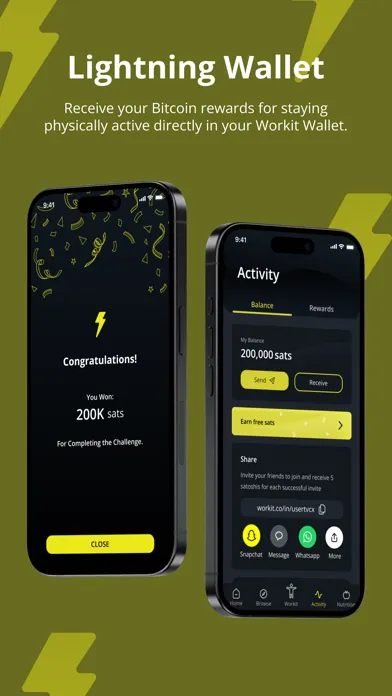 Workit: Earn Bitcoin & Fitness Screenshots
