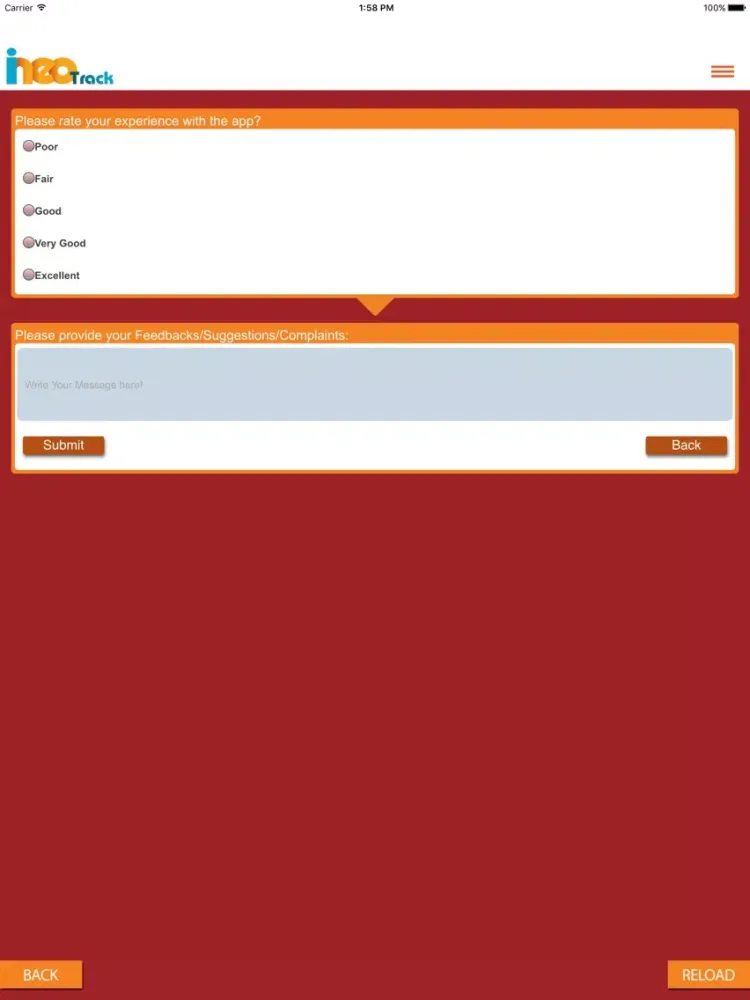 iNeoTrack iPad 應用截圖