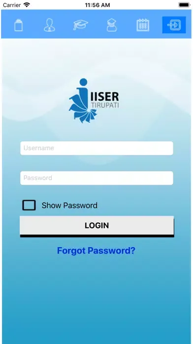 IISER TIRUPATI Ekran Görüntüleri