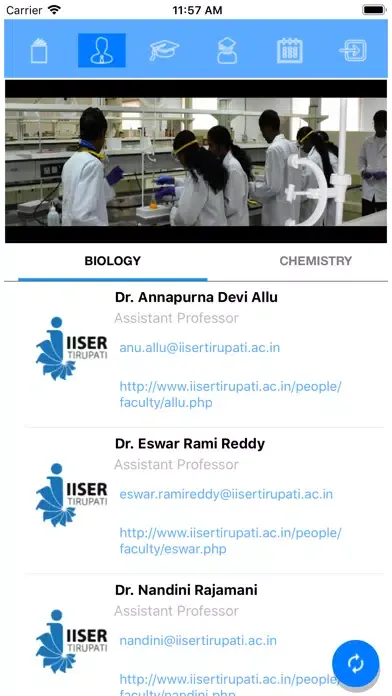 IISER TIRUPATI Ekran Görüntüleri