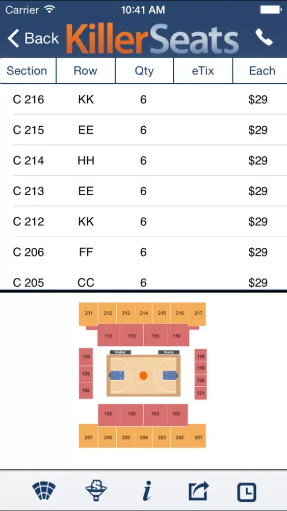 Killerseats - Sport, Concert 스크린샷