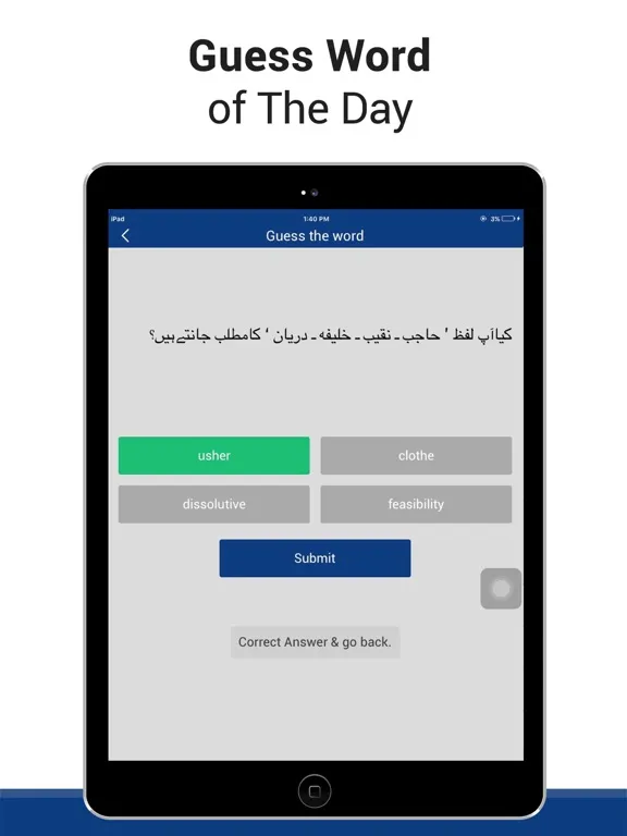 Capturas de tela do English Urdu -Dictionary iPad 