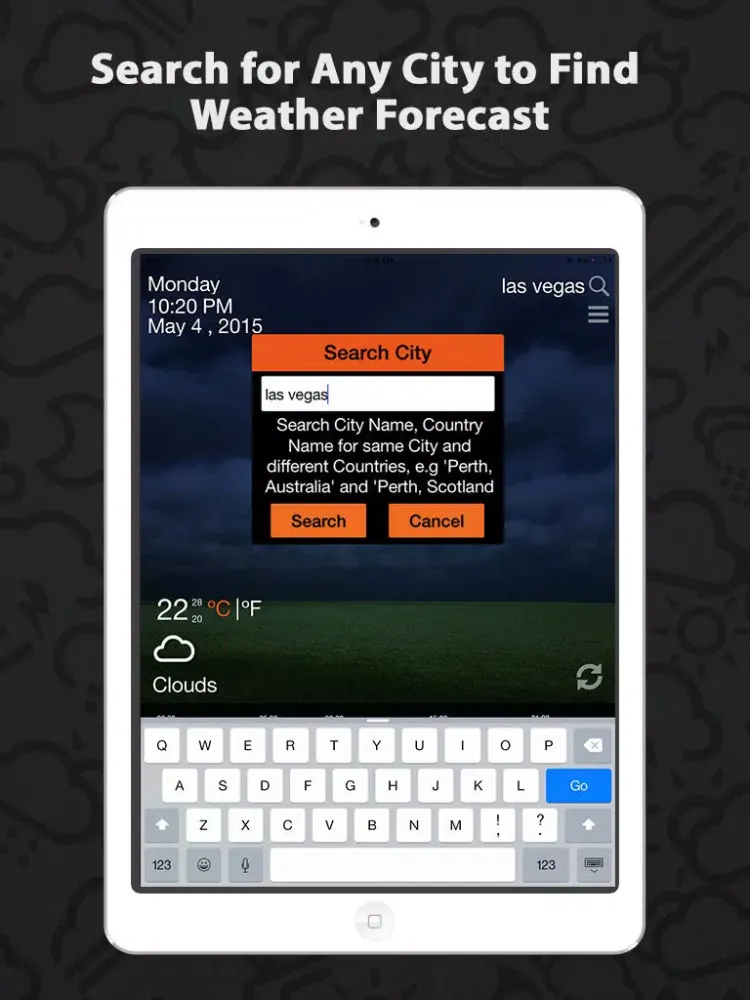 Screenshot di Weather Glow – Accurate 5 Day Weather Forecasts with Live Weather Updates & Hourly Report iPad 