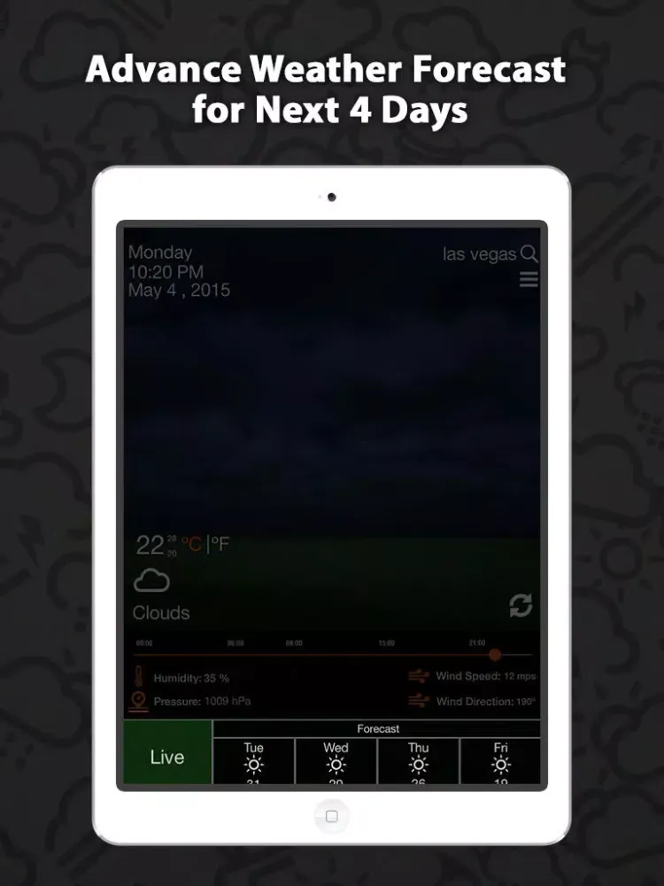 Screenshot di Weather Glow – Accurate 5 Day Weather Forecasts with Live Weather Updates & Hourly Report iPad 