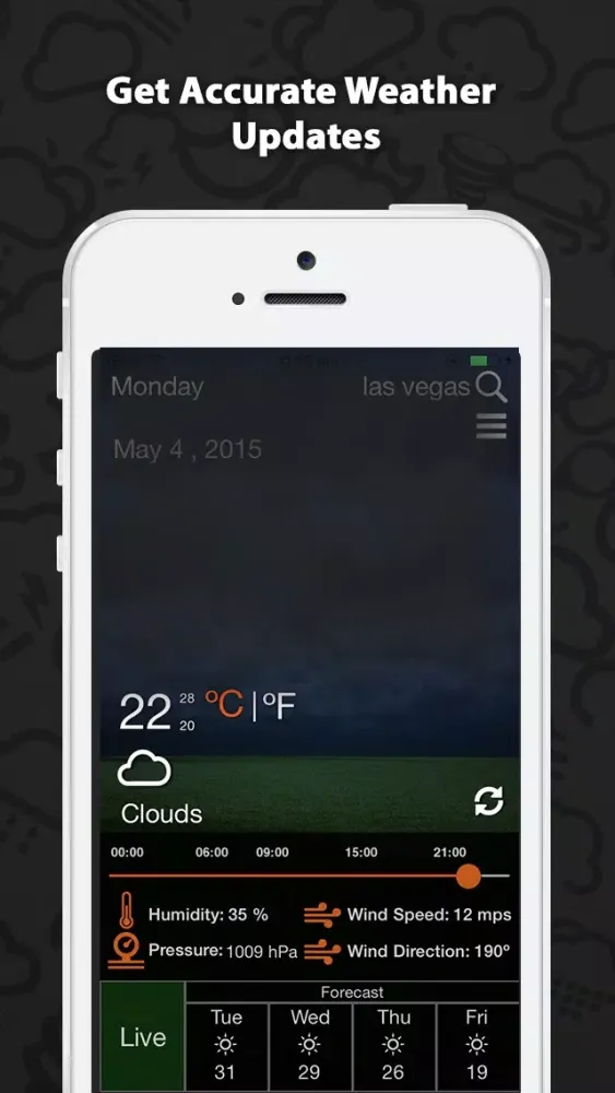 Screenshot di Weather Glow – Accurate 5 Day Weather Forecasts with Live Weather Updates & Hourly Report