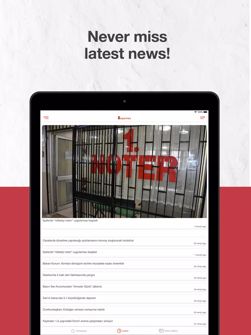 Ảnh chụp màn hình của Reportee-The Best News App iPad 